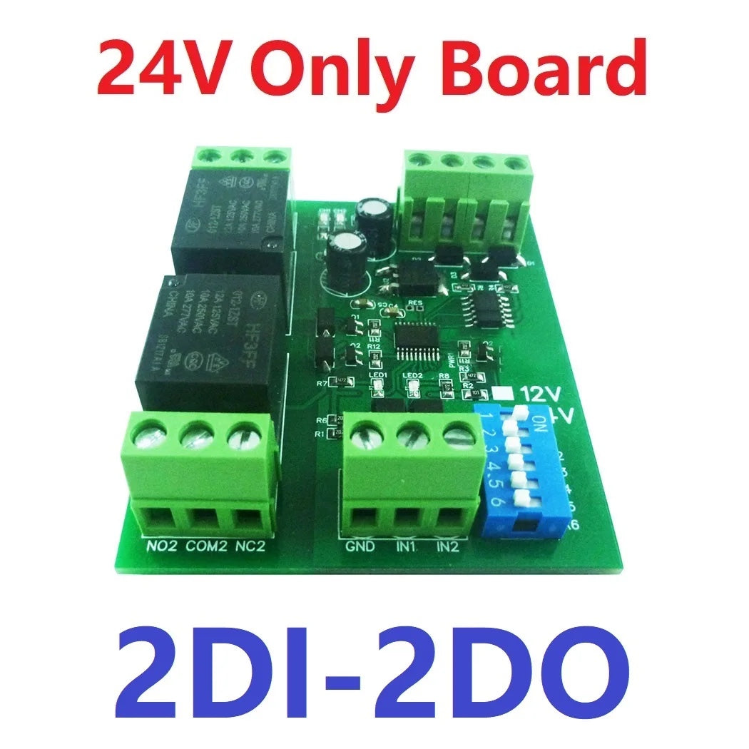 Modbus RTU Relay Board – 24V, 10A, 1–12 Channels