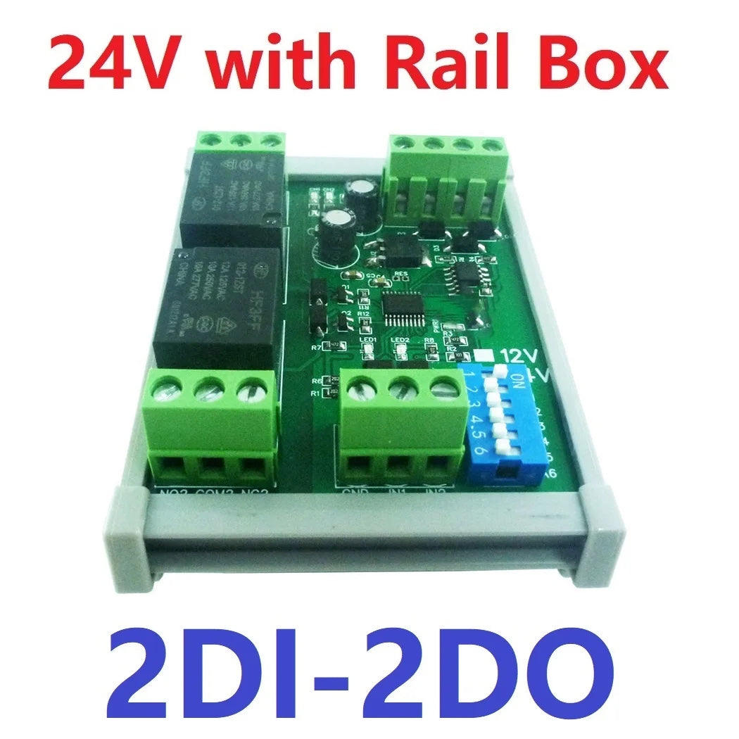 Modbus RTU Relay Board – 24V, 10A, 1–12 Channels
