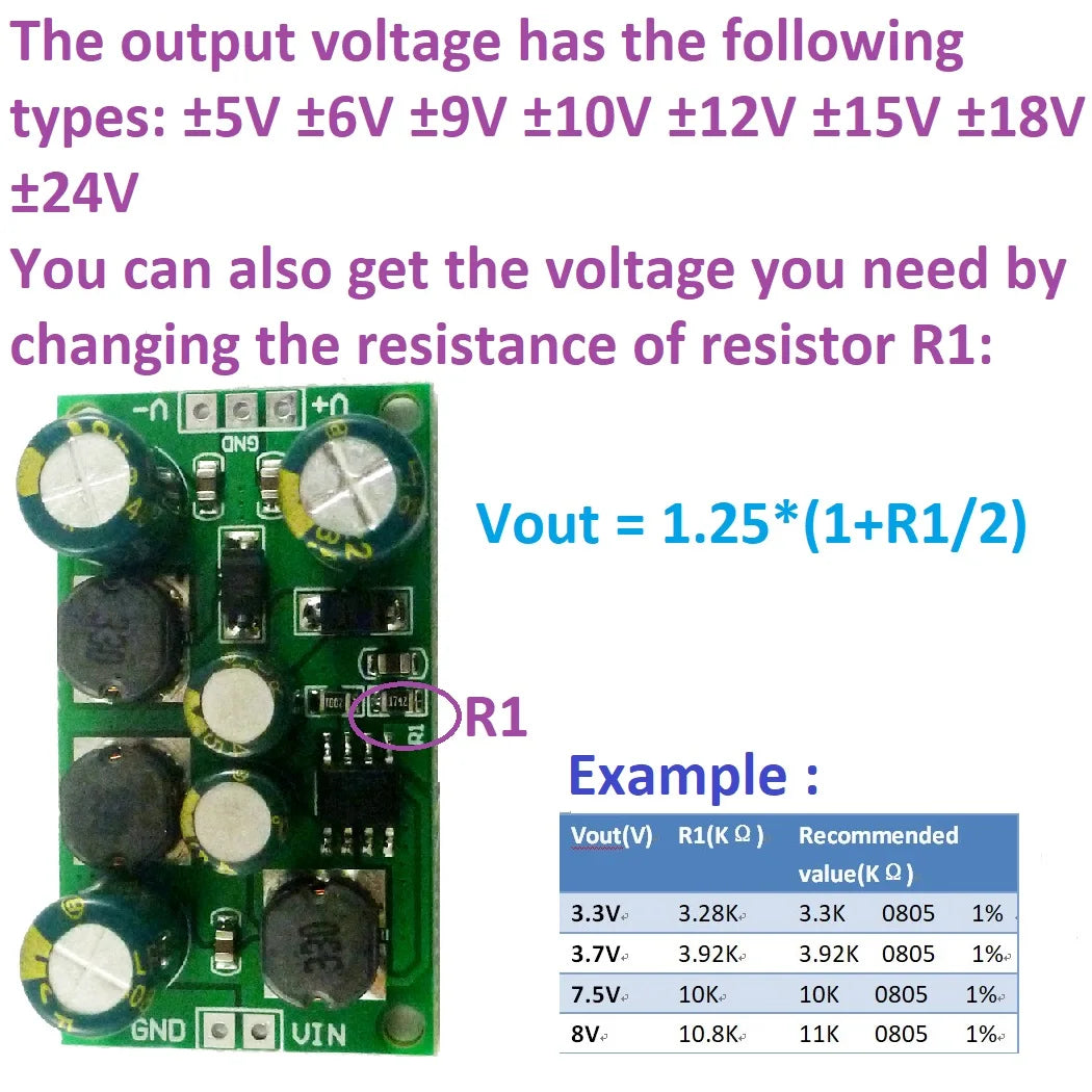Multifunction DC Voltage Regulator (±5V–24V)