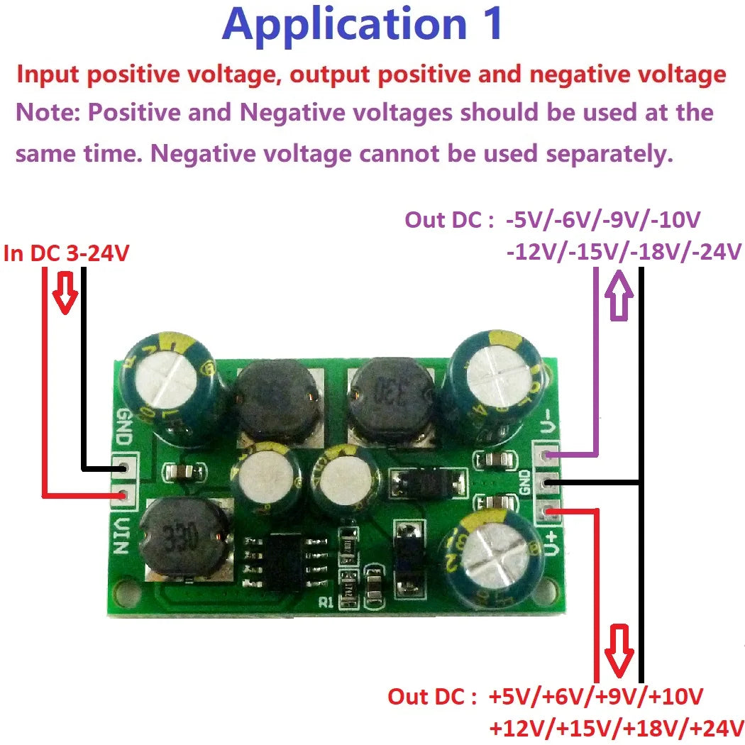Multifunction DC Voltage Regulator (±5V–24V)