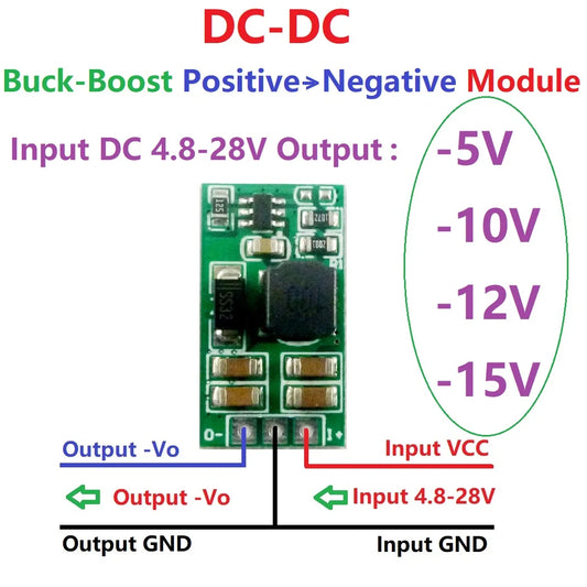 Mini Power Converter – Positive to Negative Output