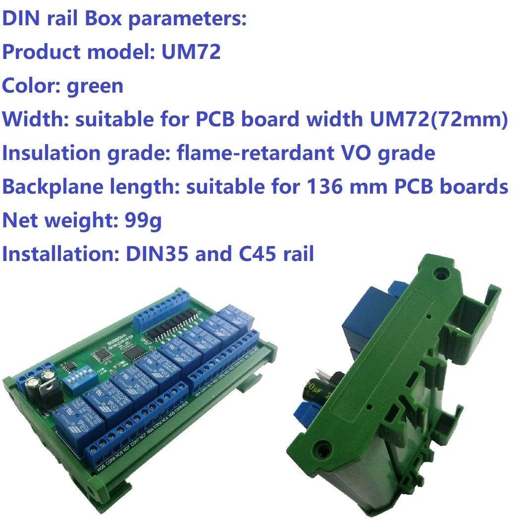 RS485 Modbus IO Module – DIN Rail, 8CH In/Out