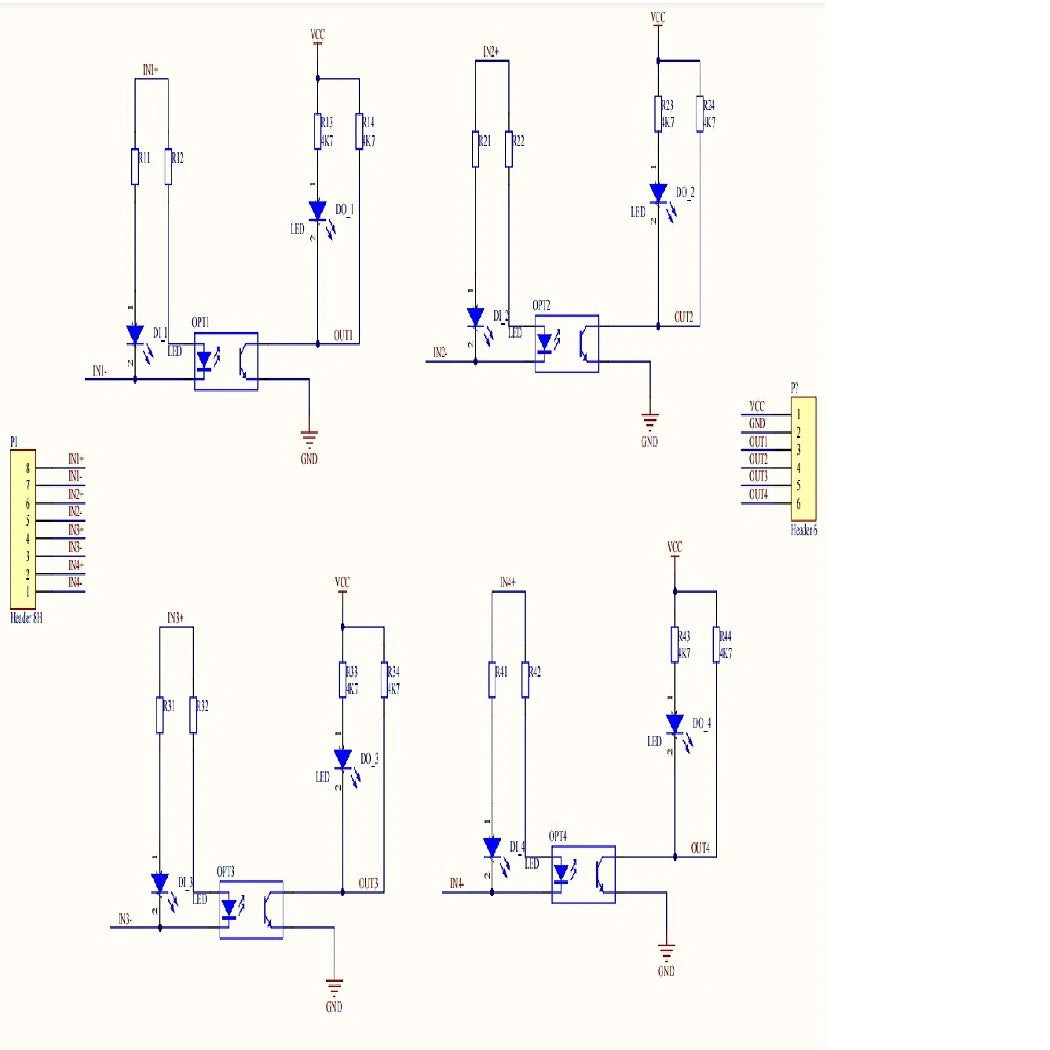 Digital Level Shifter Module – 3.3V to 24V, optical-Isolated