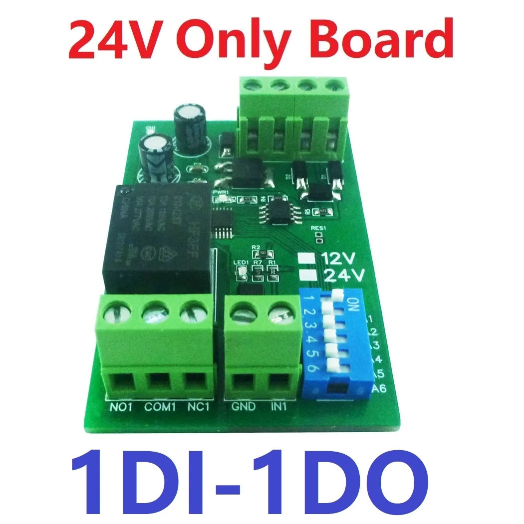 Modbus RTU Relay Board – 24V, 10A, 1–12 Channels