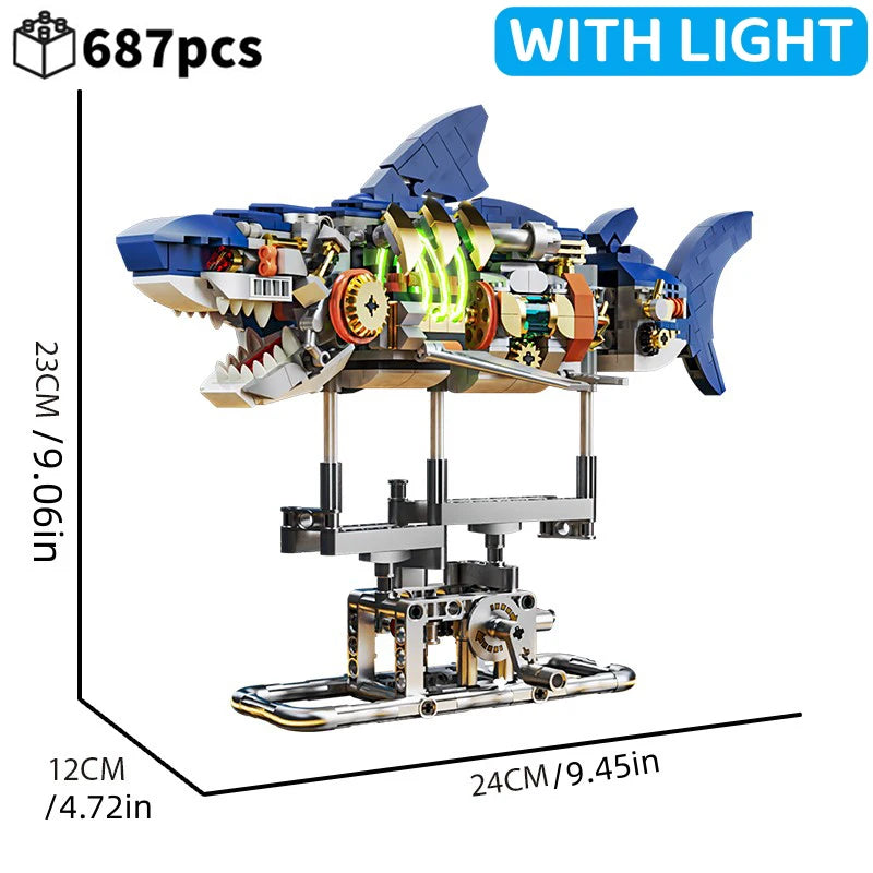 DIY Mechanical Animal Blocks – Sea & Land Creatures