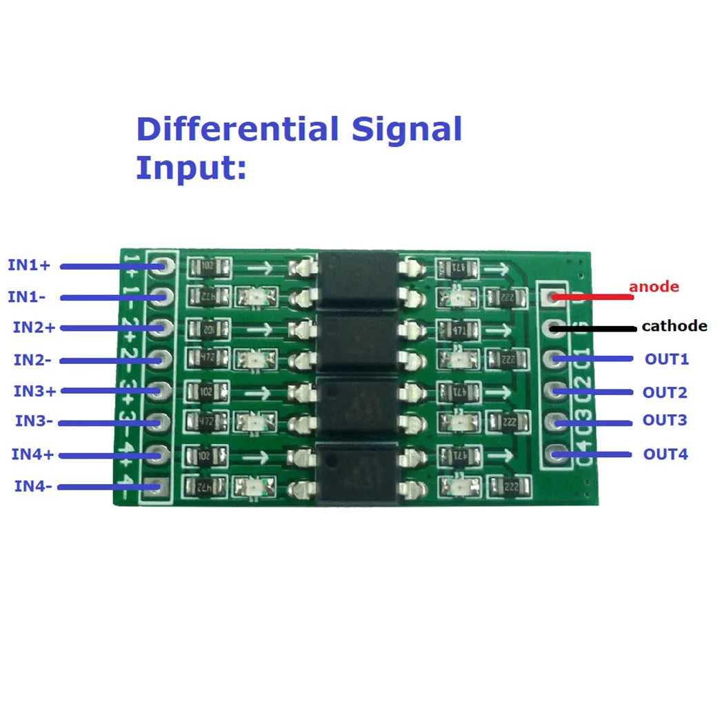Digital Level Shifter Module – 3.3V to 24V, optical-Isolated