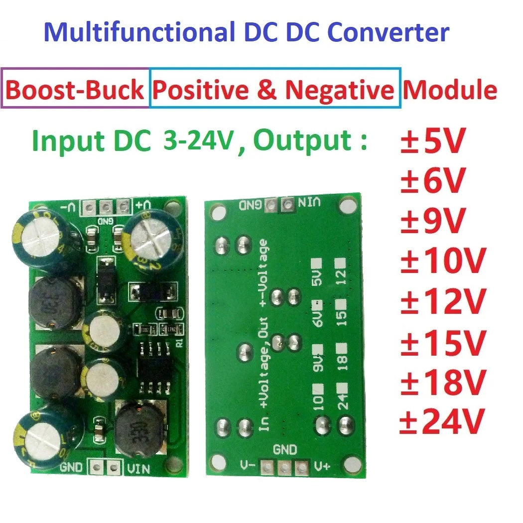 Multifunction DC Voltage Regulator (±5V–24V)
