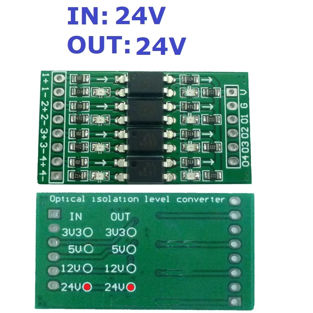 Digital Level Shifter Module – 3.3V to 24V, optical-Isolated