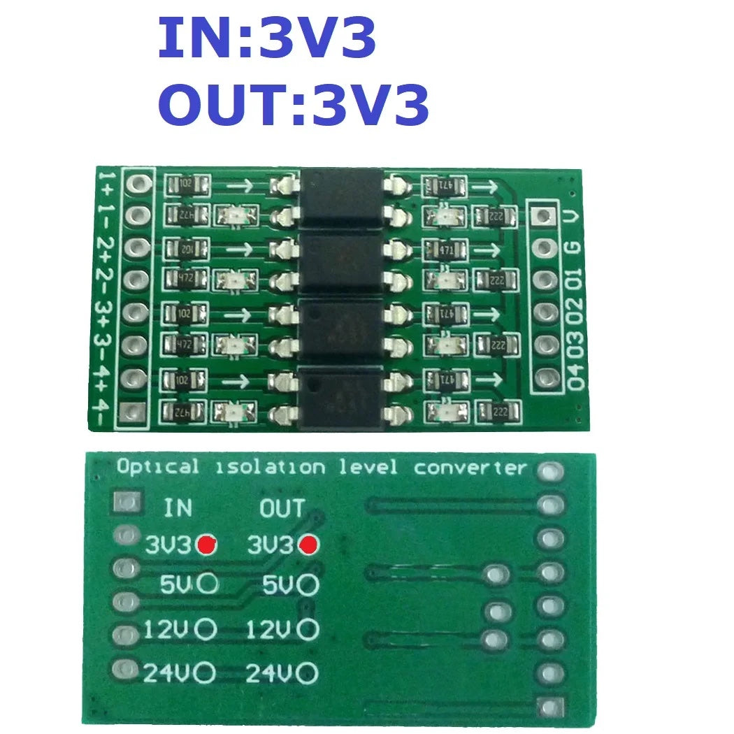Digital Level Shifter Module – 3.3V to 24V, optical-Isolated