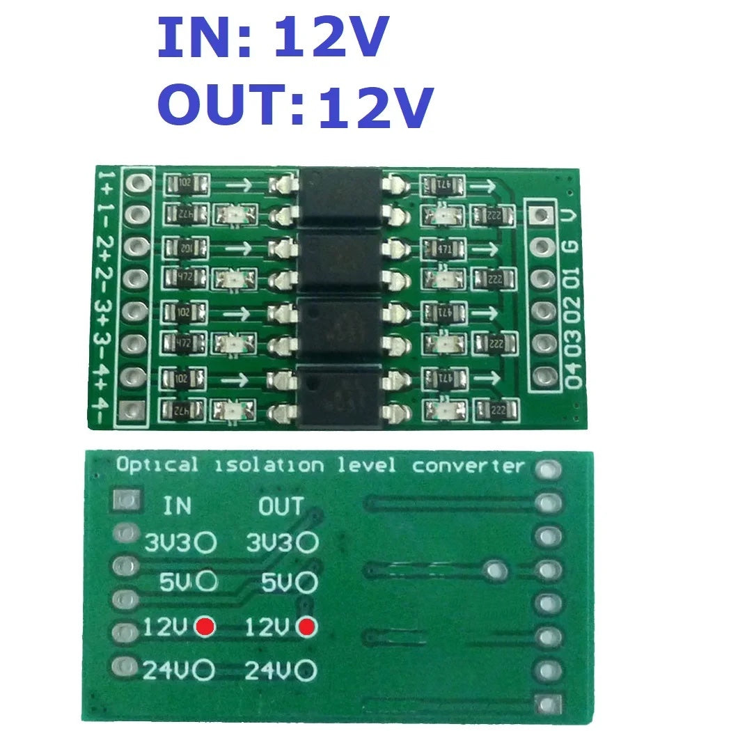 Digital Level Shifter Module – 3.3V to 24V, optical-Isolated