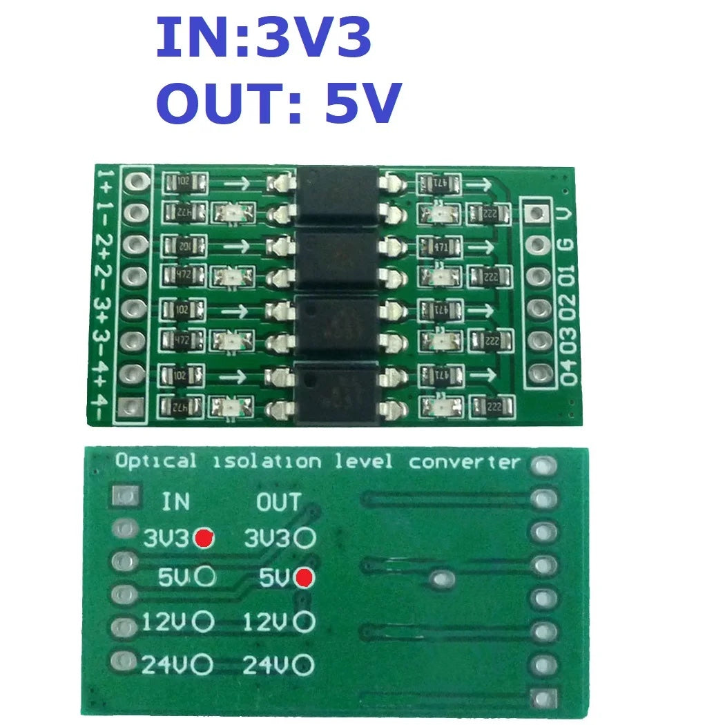 Digital Level Shifter Module – 3.3V to 24V, optical-Isolated