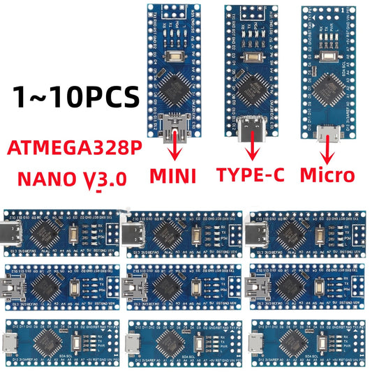 Nano 3.0 Dev Board – USB Type-C/Micro, CH340