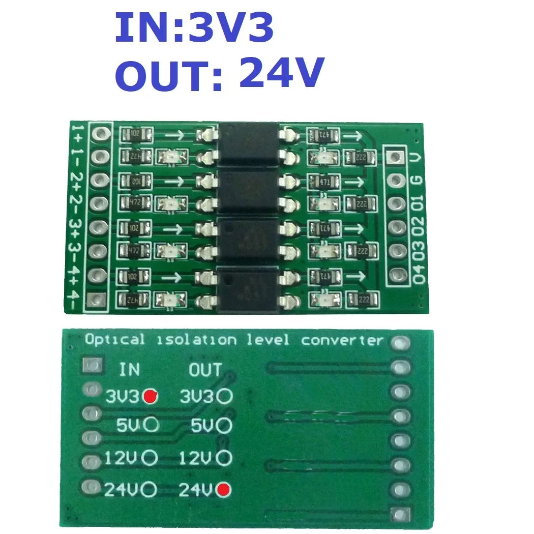 Digital Level Shifter Module – 3.3V to 24V, optical-Isolated