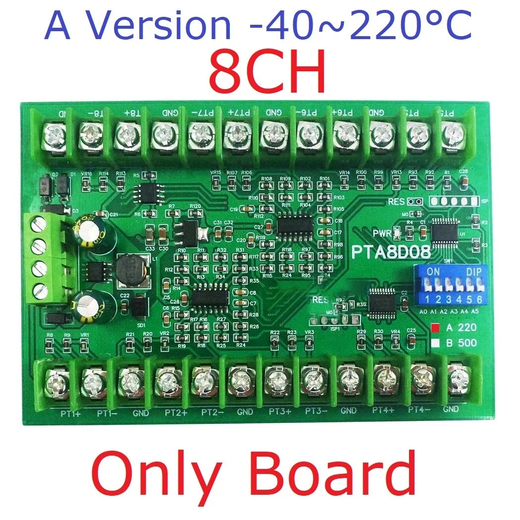 RS485 Temperature Sensor Module – 8AI, PT100/RTD