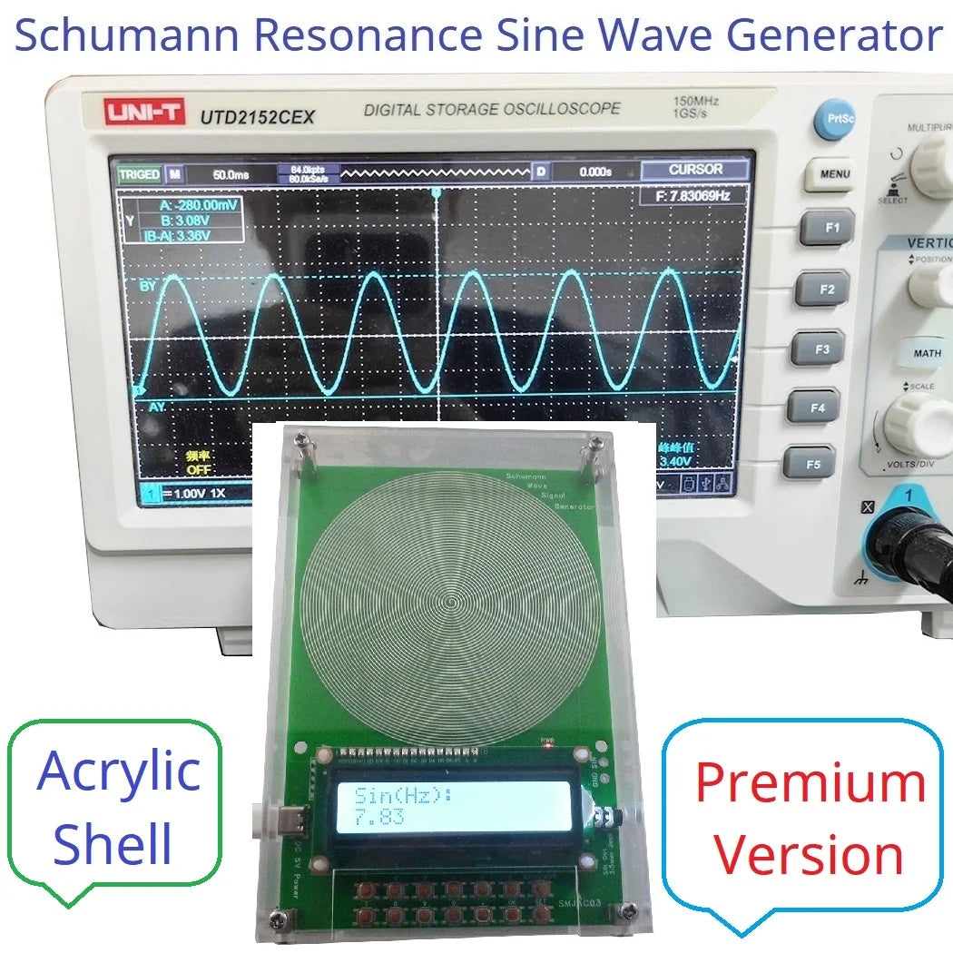 Schumann Wave Generator – Acrylic Shell, 3.5mm Output