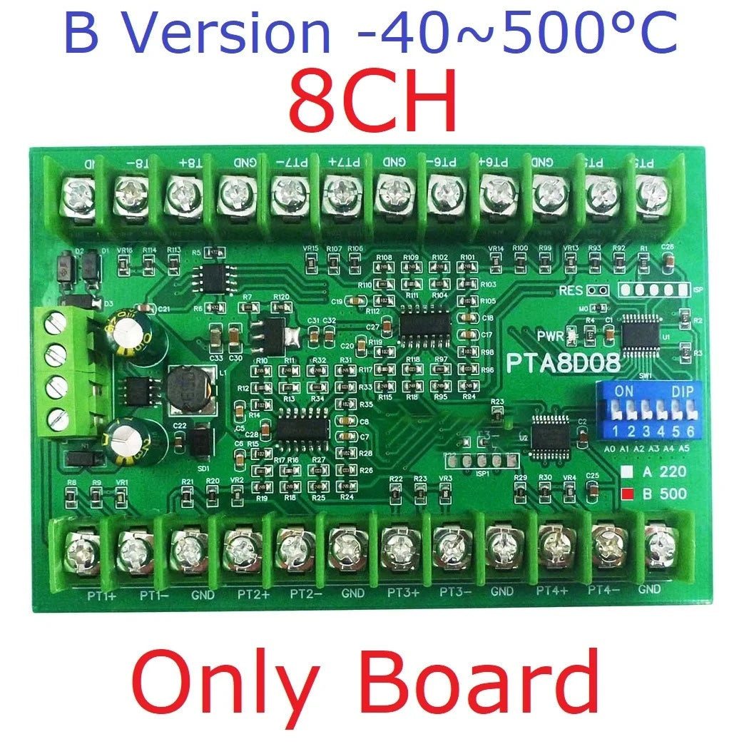 RS485 Temperature Sensor Module – 8AI, PT100/RTD