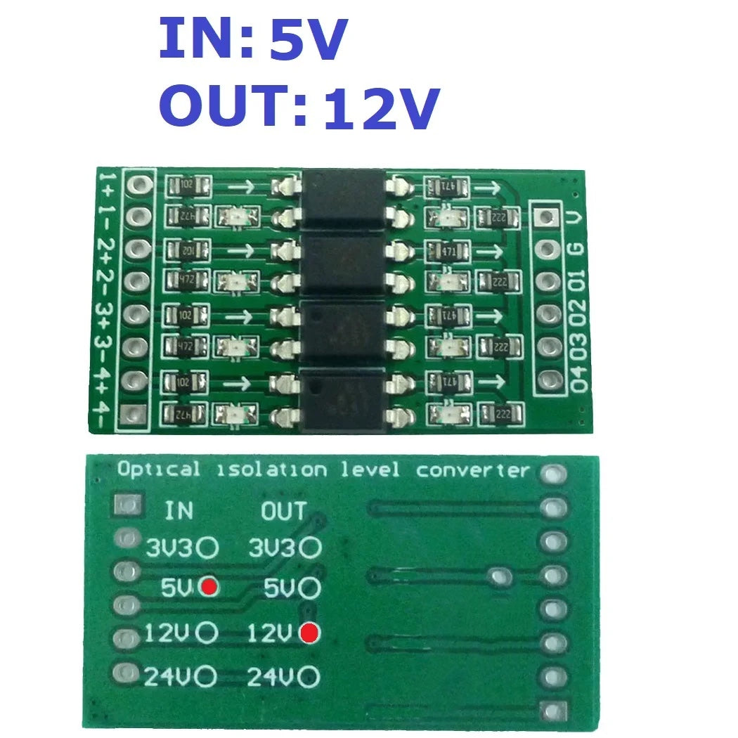 Digital Level Shifter Module – 3.3V to 24V, optical-Isolated