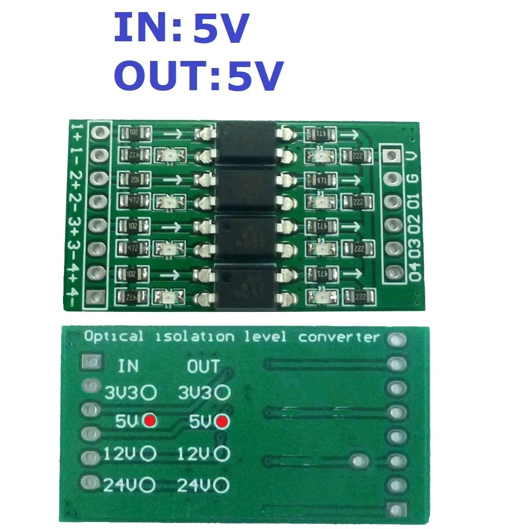 Digital Level Shifter Module – 3.3V to 24V, optical-Isolated