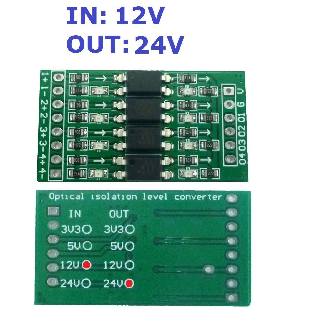 Digital Level Shifter Module – 3.3V to 24V, optical-Isolated