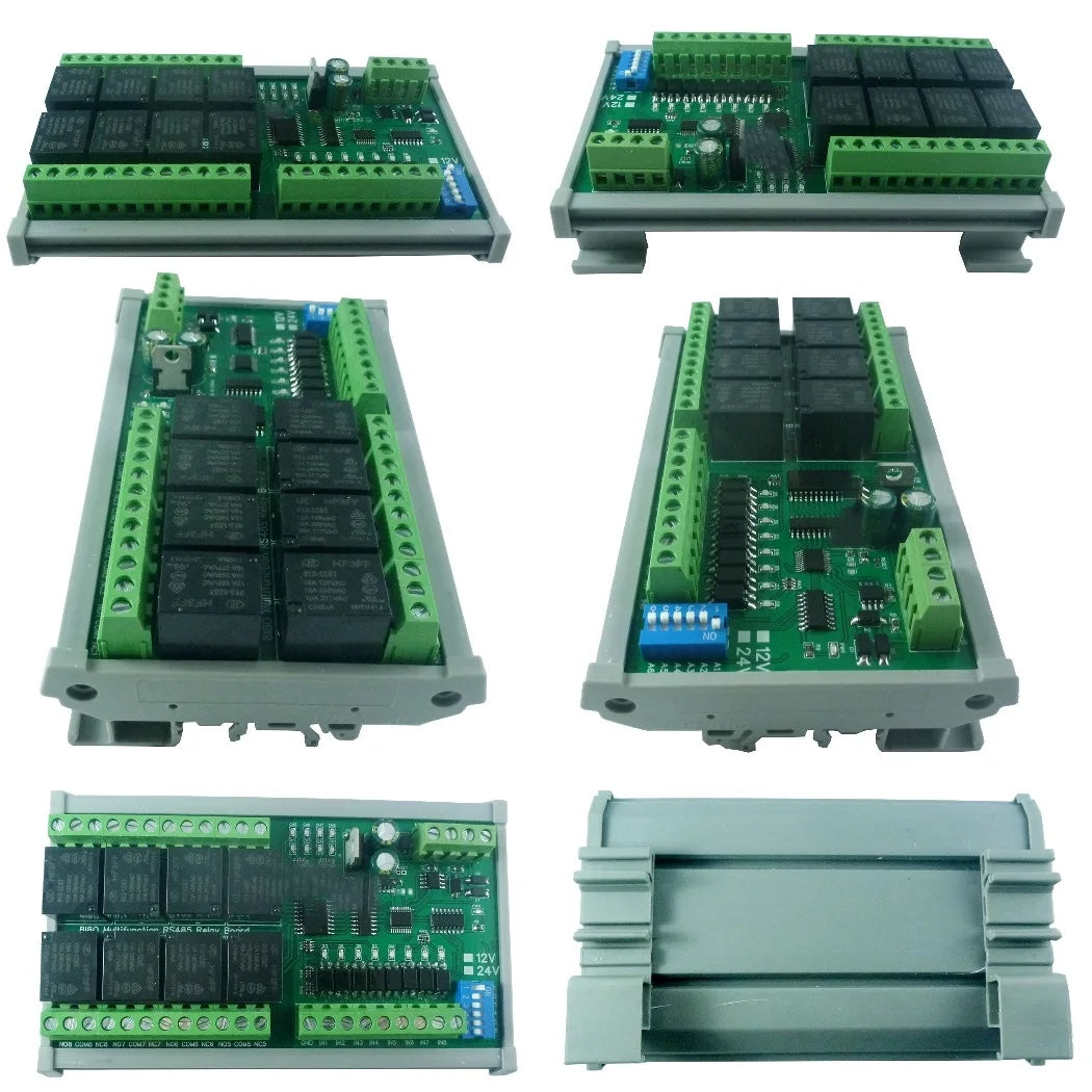 Modbus RTU Relay Board – 24V, 10A, 1–12 Channels